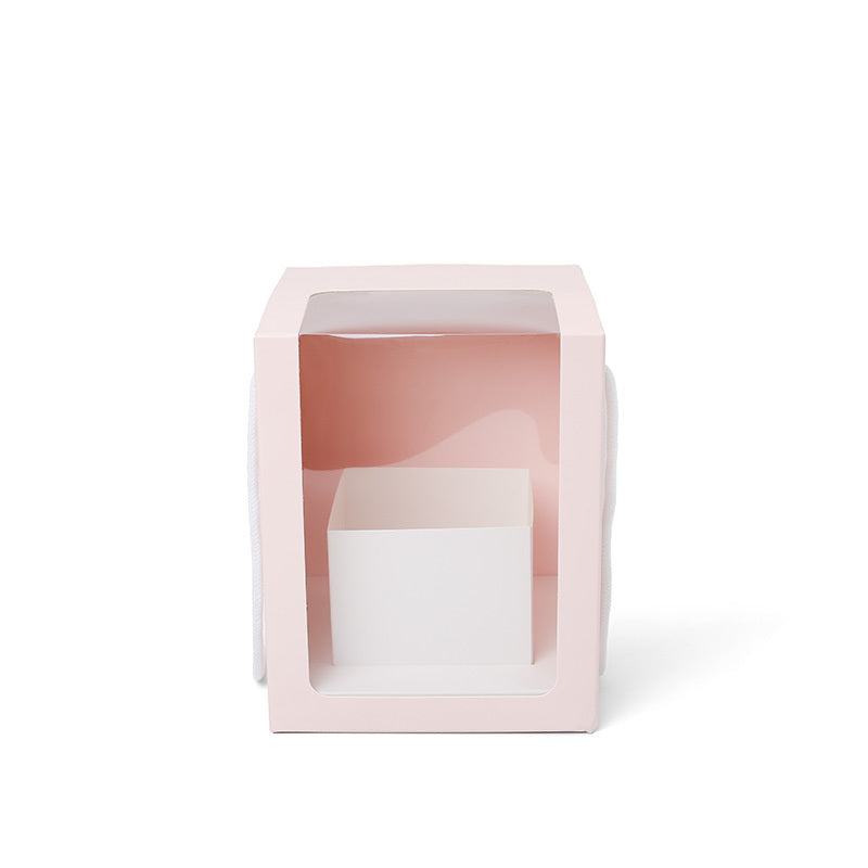 Square Shaped Handheld Flower Gift Box