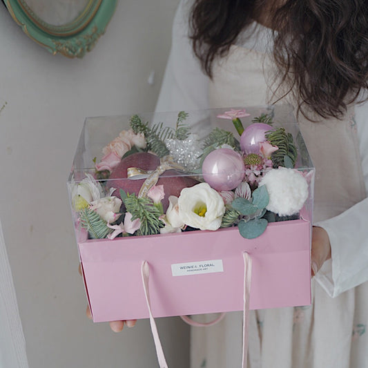 Transparent PVC Flower Gift Box