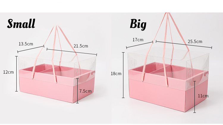 Transparent PVC Flower Gift Box
