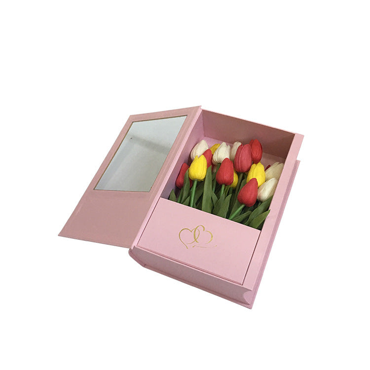 Book Shaped Flower Box Gift Box