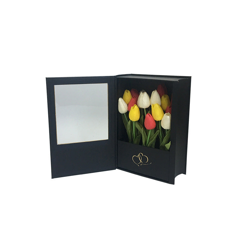 Book Shaped Flower Box Gift Box