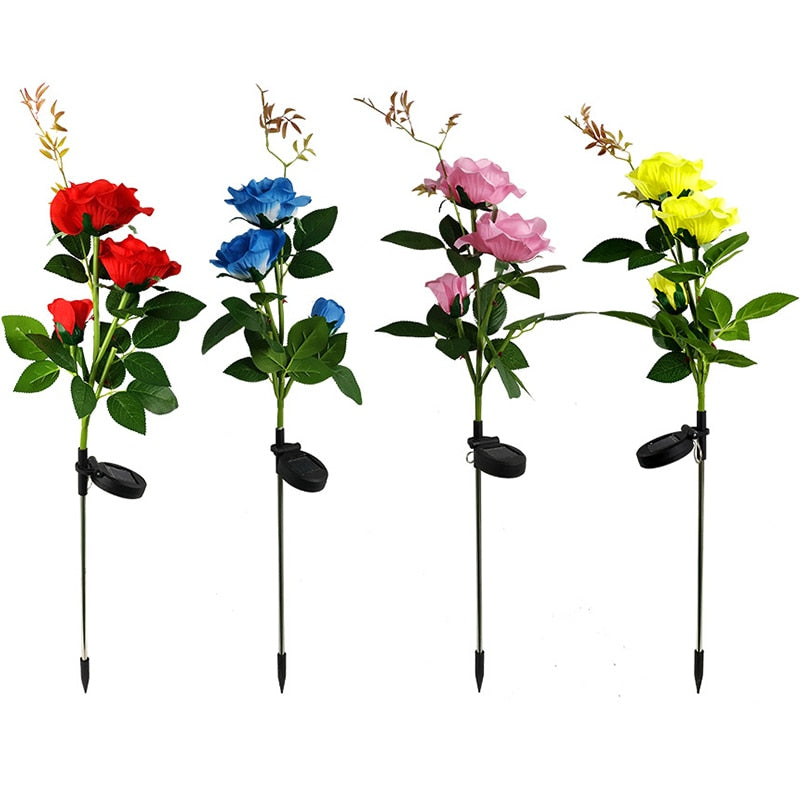Solar Rose Light For Garden Decoration