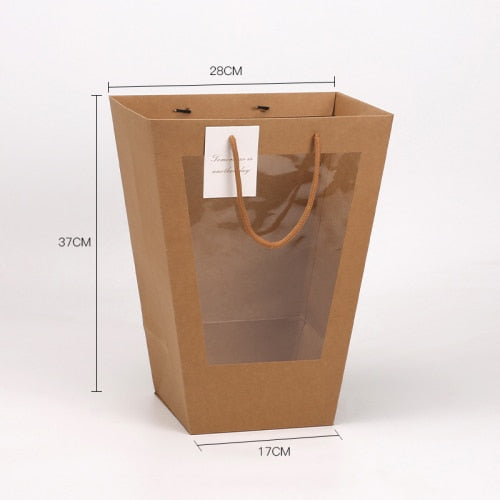 Open Sky Transparent Flower Bag Handheld Flower Bag For Florists And Flower Arrangements