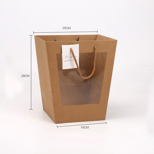 Open Sky Transparent Flower Bag Handheld Flower Bag For Florists And Flower Arrangements