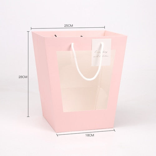 Open Sky Transparent Flower Bag Handheld Flower Bag For Florists And Flower Arrangements