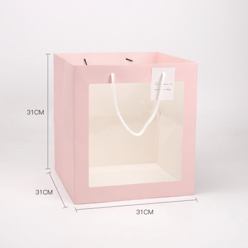 Open Sky Transparent Flower Bag Handheld Flower Bag For Florists And Flower Arrangements