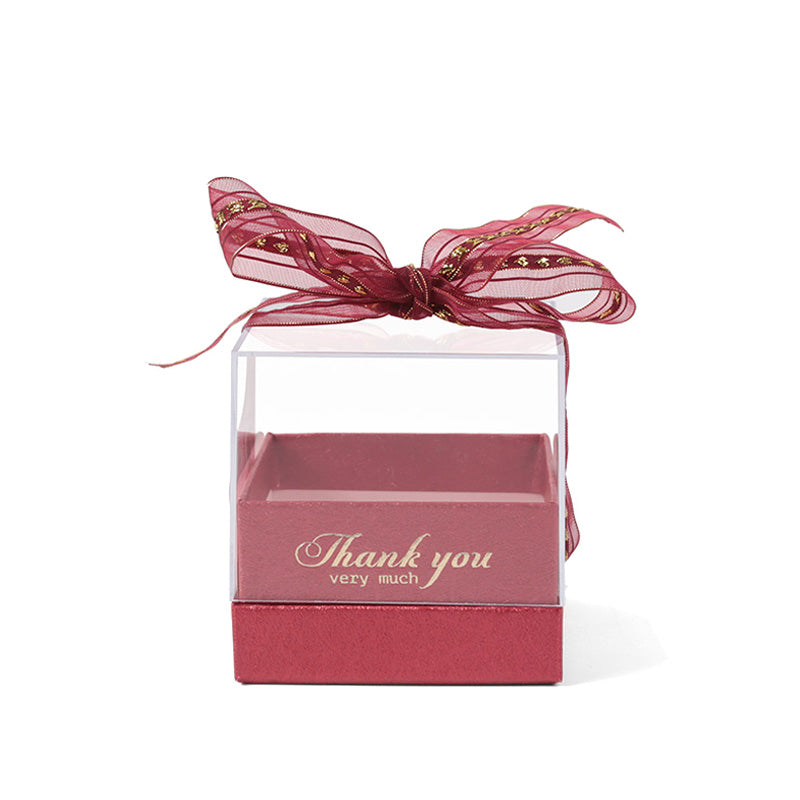 Square Acrylic Transparent Gift Box For DIY Preserved Flower