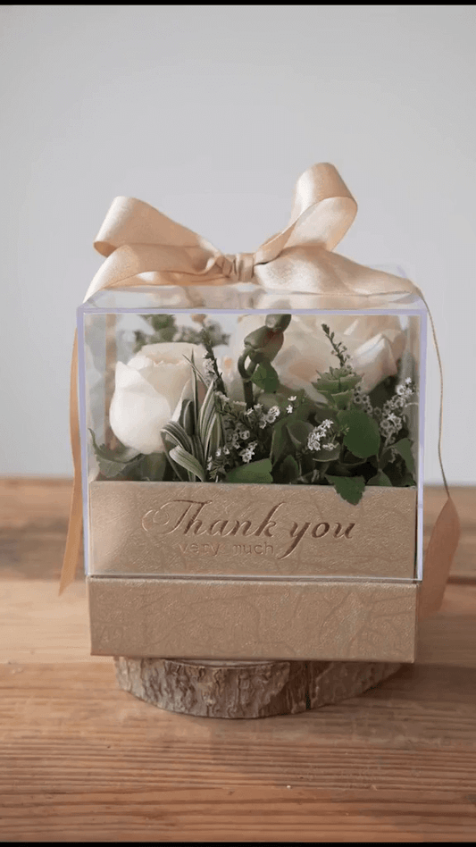 Gift Box Flower Arrangement