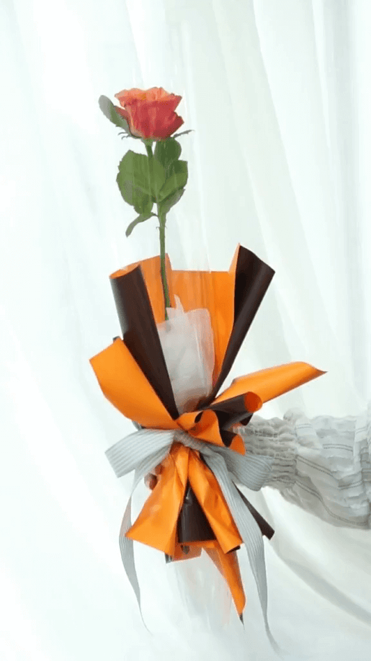 How To Wrap A Single Rose