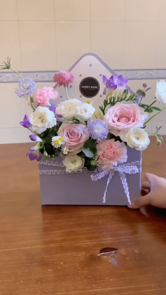 Flower Arrangement in an Envelope