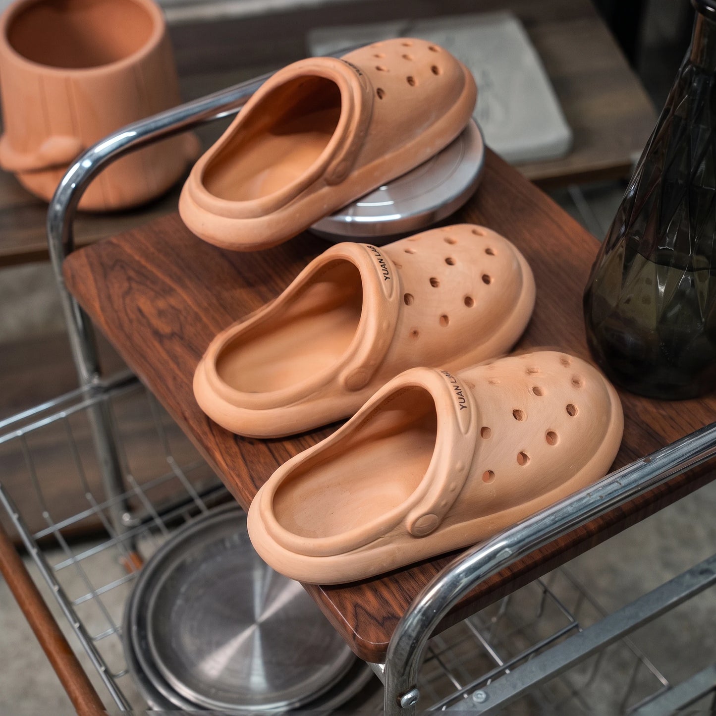 Handcrafted Clog Terracotta Planter