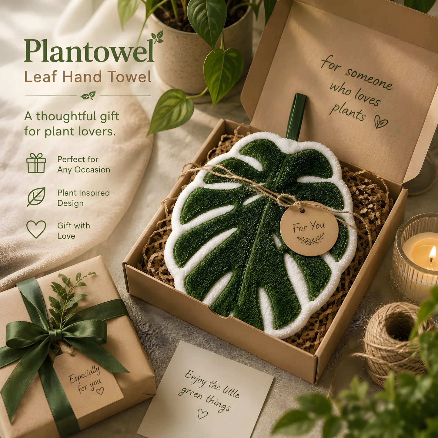 Plantowel - Plant-Inspired Hanging Hand Towel