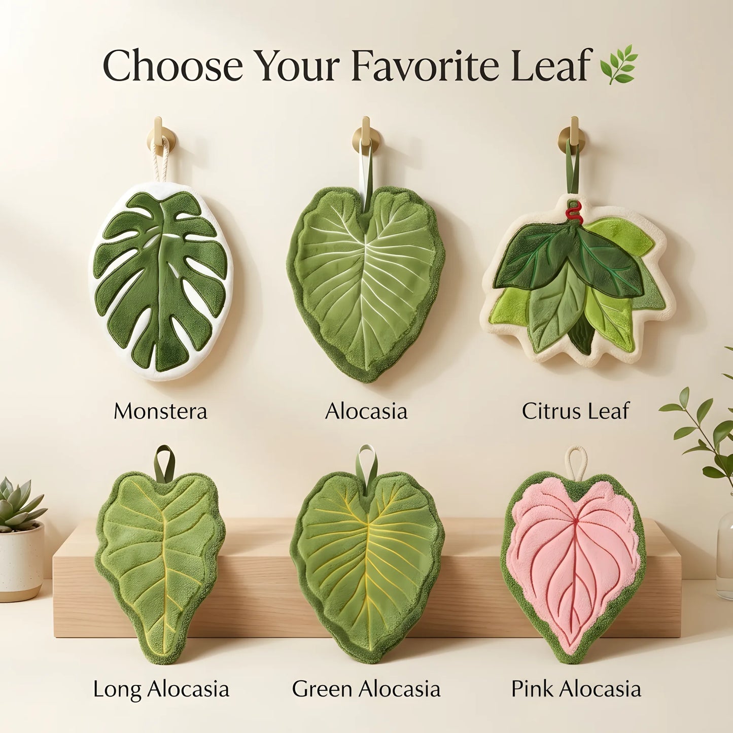 Plantowel - Plant-Inspired Hanging Hand Towel