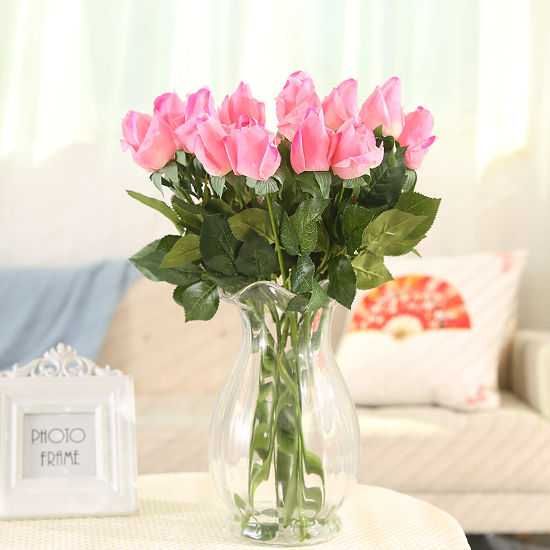 Artificial Rose Bud For Living Room Indoor Decoration And Wedding