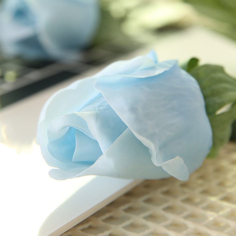 Artificial Rose Bud For Living Room Indoor Decoration And Wedding