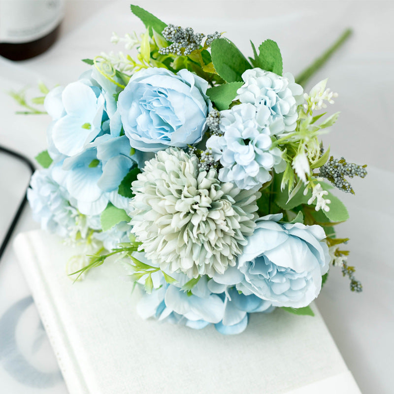 Artificial Silk Flowers Peony Bouquet Arrangement For Living Room Indoor Decoration And Wedding