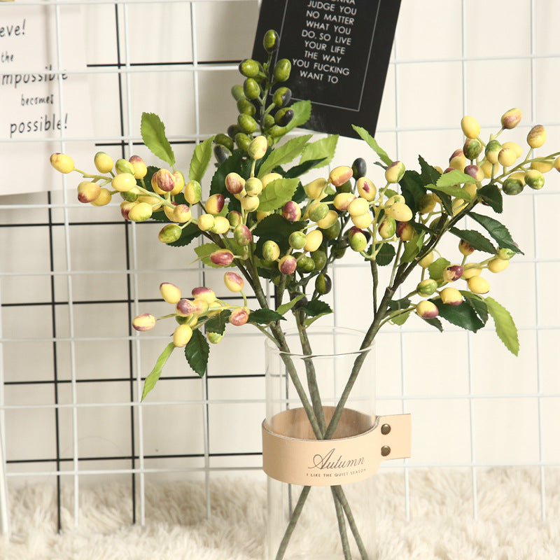 Artificial Olive Branch Fruit For For Decoration