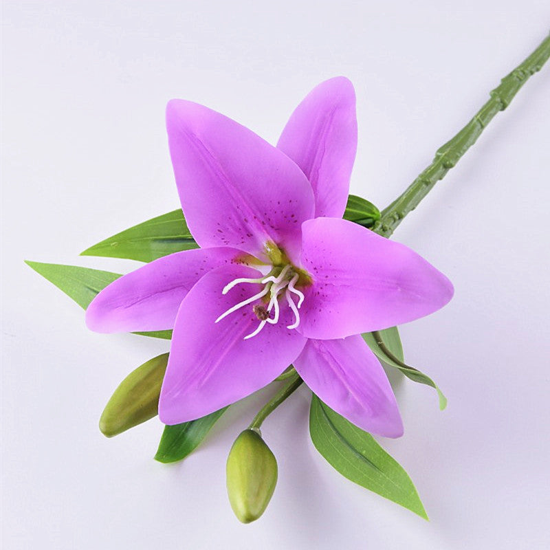 Artificial Lily For Living Room Indoor Decoration And Wedding