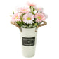 Country Space Series - Artificial Silk Rose Bouquet Arrangement For Living Room And Indoor Decoration
