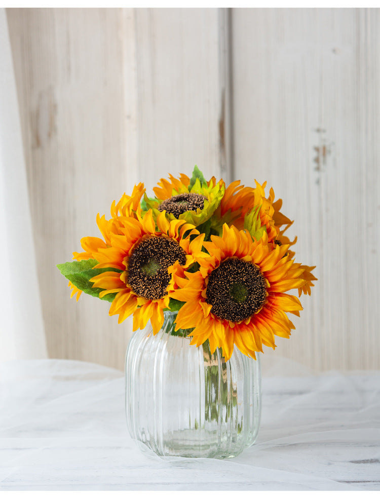 Artificial Sunflower For Living Room Indoor Decoration