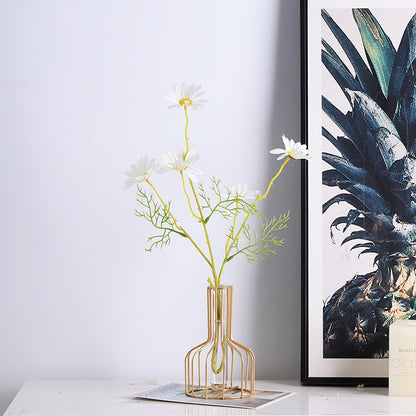 Simple Classy Series - Artificial Silk Rose Bouquet Arrangement For Living Room And Indoor Decoratio