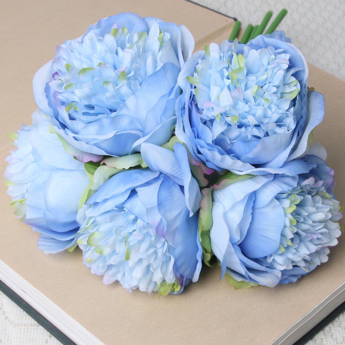 Artificial 5 Heads Peony For Living Room Indoor Decoration And Wedding