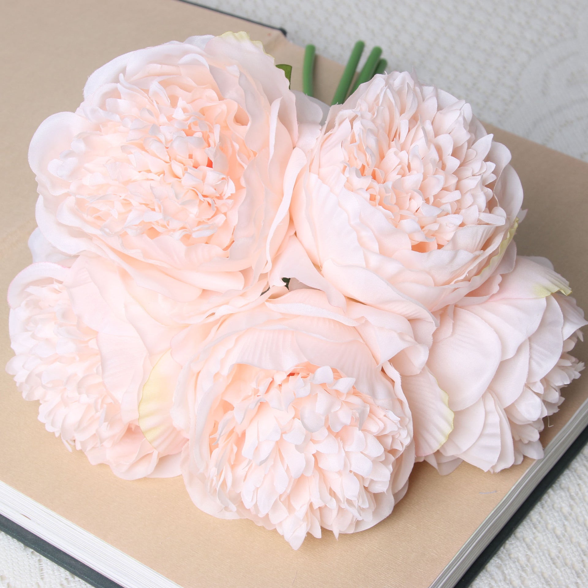 peony plant indoor Artificial 5 Heads Peony For Living Room Indoor Decoration And Wedding – Flowerri.com