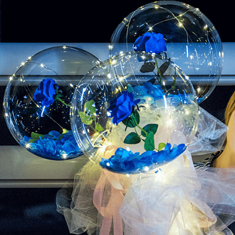 Flower sales inside balloon