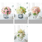 Circle Heart Series - Artificial Silk Flowers Bouquet Arrangement For Living Room And Indoor Decoration