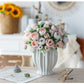 Elegant Rose Series - Artificial Silk Rose Bouquet Arrangement For Living Room And Indoor Decoratio