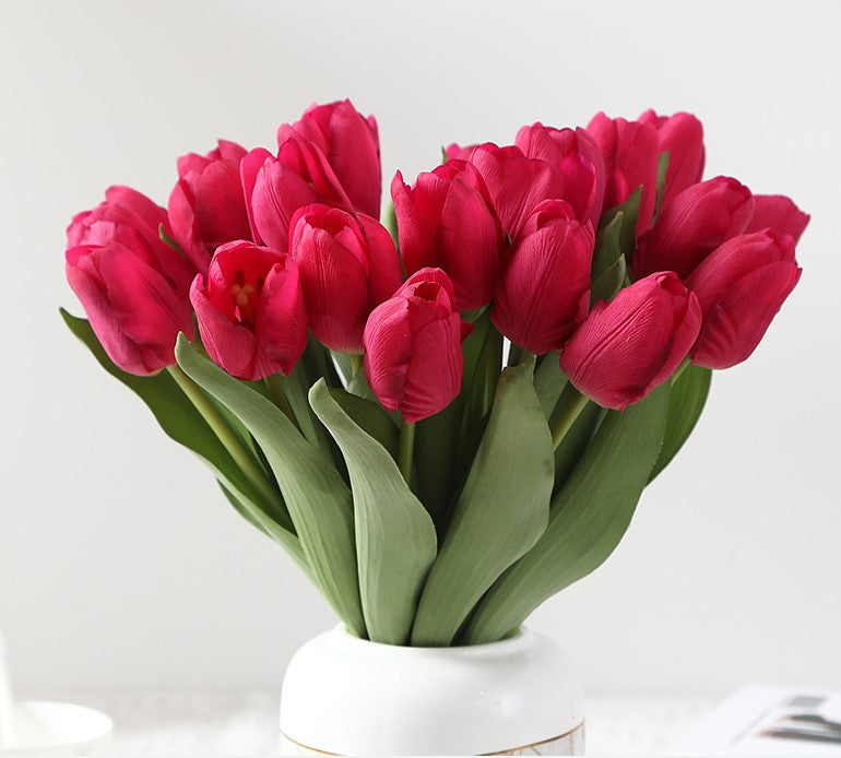 Real Touch Artificial Tulip For Living Room Indoor Decoration And Wedding