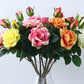 Real Touch Artificial 2 Heads Rose For Living Room Indoor Decoration And Wedding