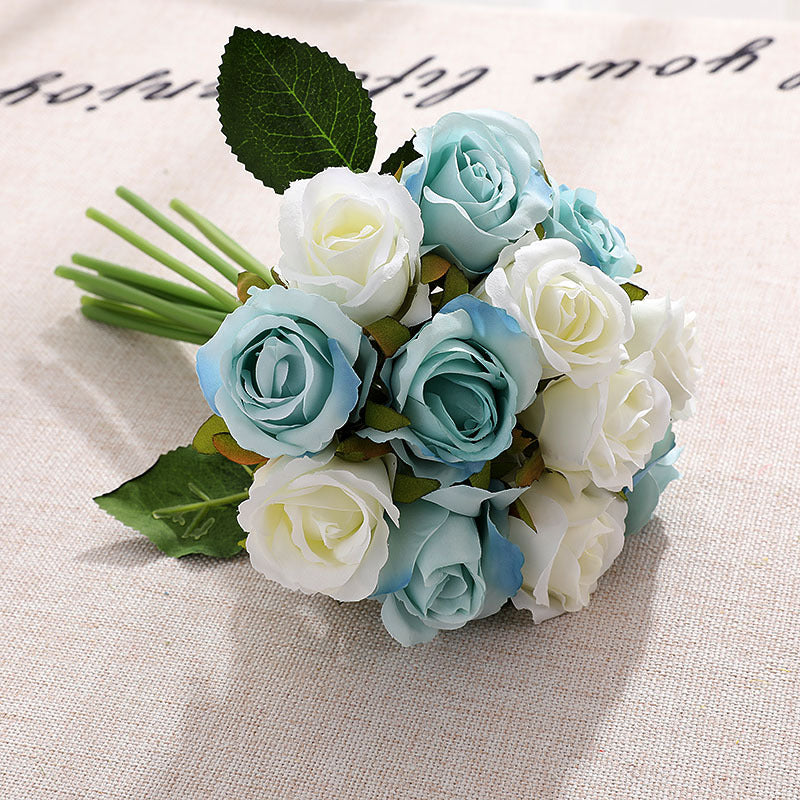 Artificial Rose Bouquet For Living Room Indoor Decoration And Wedding