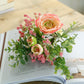 Rome Star Series - Artificial Silk  Gypsophila Rose Bouquet Arrangement For Living Room Indoor Decoration And Wedding
