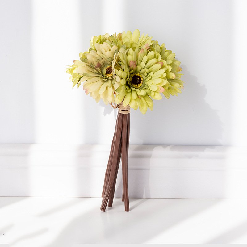 Artificial Gerbera Bouquet For Living Room Indoor Decoration And Wedding