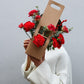 Handheld Kraft Paper Window Flower Box