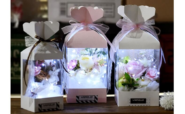 Candy Shaped Flower Gift Box