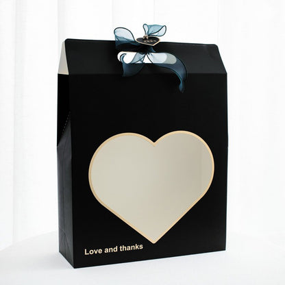Heart shaped Open Window Flower Gift Bag