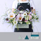 Double Side Handheld Kraft Paper Flower Gift Basket