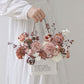 Double Side Handheld Kraft Paper Flower Gift Basket