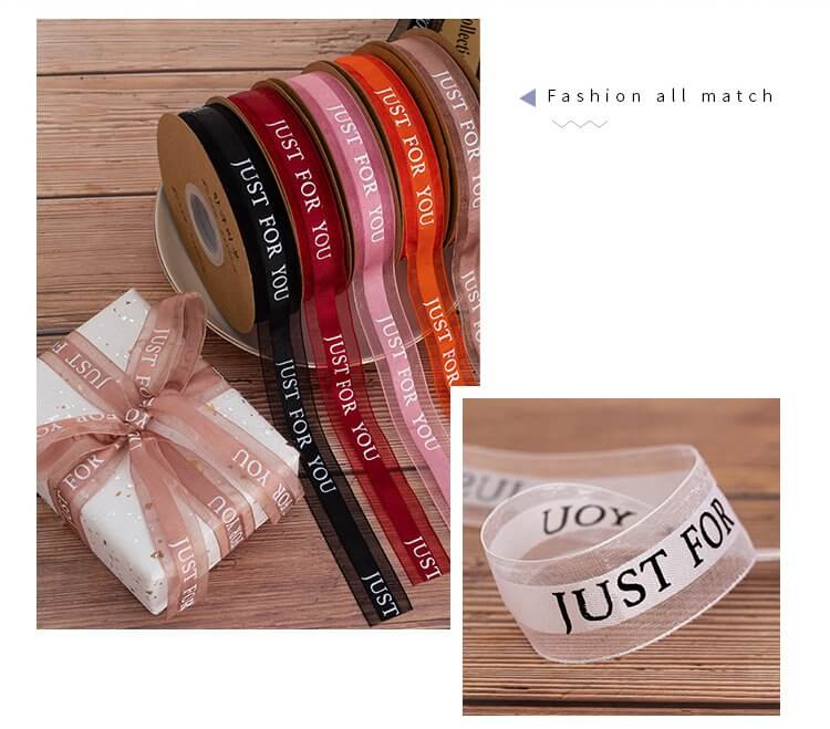 Just For You Sheer Organza Ribbon - 1 inch 50 Yards