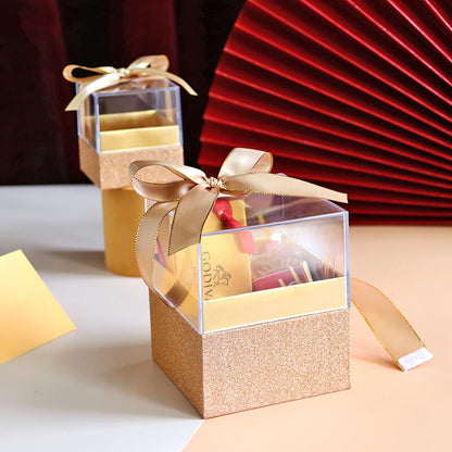 Transparent Acrylic Flower Box Wedding Gift Box