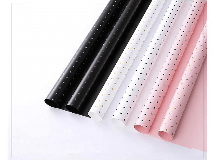Dots Waterproof Flower Wrapping Paper – MRS FIESTA