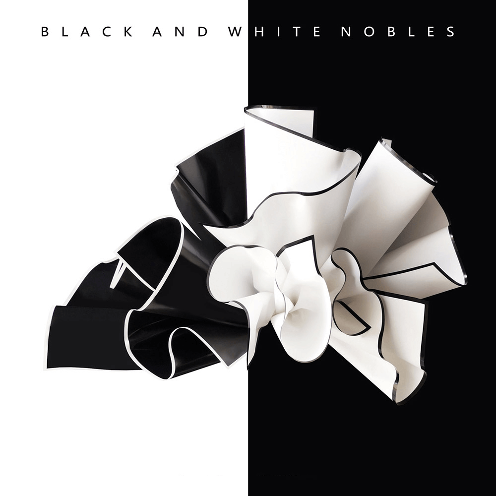 Flower Wrapping Paper, Black, White And 3 Colors Each 20