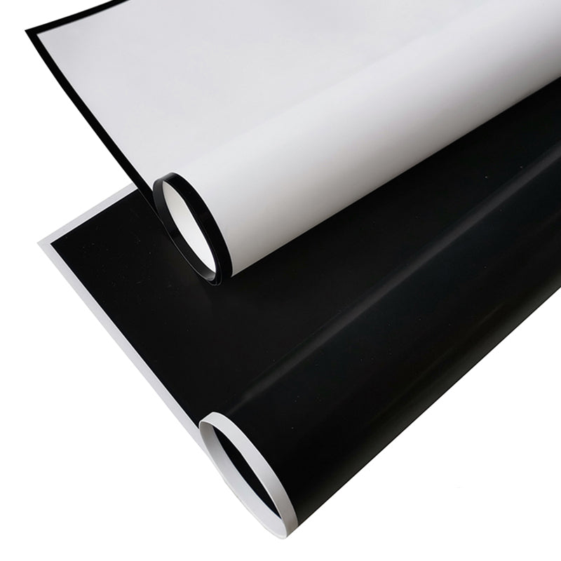 Black and White Edge Flower Wrapping Paper –