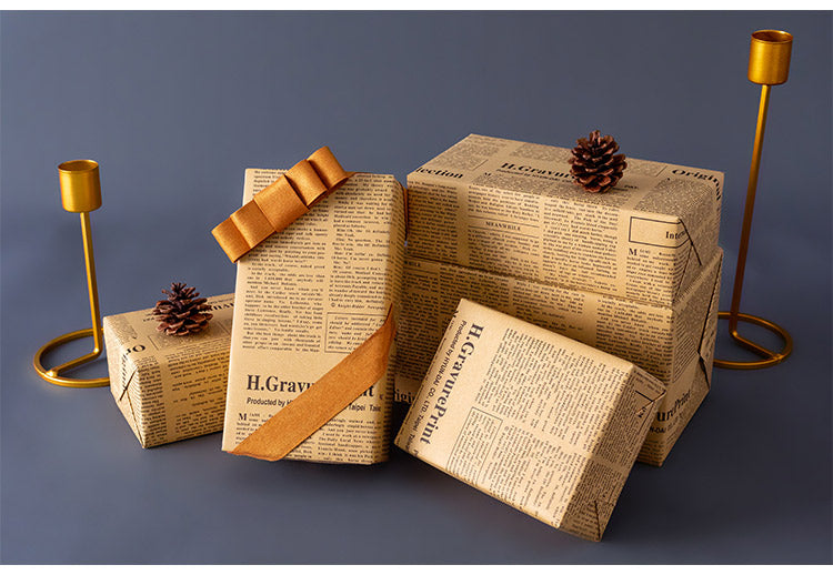 Wholesale Custom Flowers Wrapping Paper English Newspaper Vintage Kraft Paper  Wrapping Gift Bouquet Packaging - China Flower Wrapping Paper, Gift  Wrapping Paper
