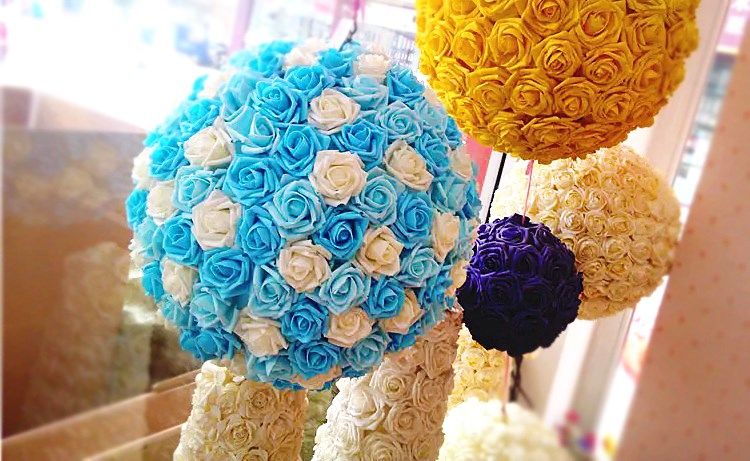 Foam Rose Artificial Flowers For Wedding Decor Bouquets Centerpieces H –