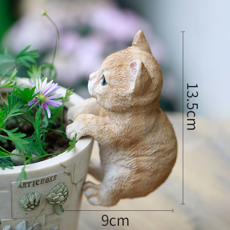 Cute Animal Statues Garden Decor For Potted Plant Houseplant Container Plant