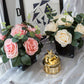 Rose Dream Series - Artificial Silk Flowers Bouquet Arrangement For Living Room And Indoor Decoration