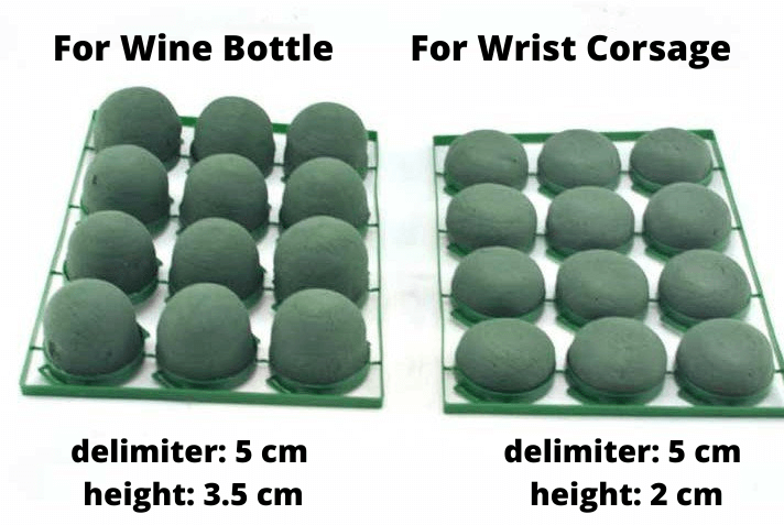 Floral Foam for Wine Bottle and Wrist Corsage